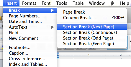 word 2016 for mac position page numbers